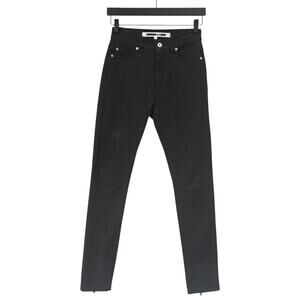McQ Alexander McQueen Black Zipper Accent Skinny Leg Jeans Size 25 US 0